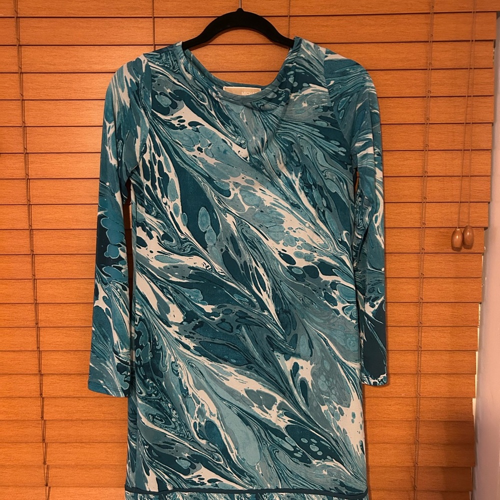 Michael Kors - Funky Blue Marble Dress